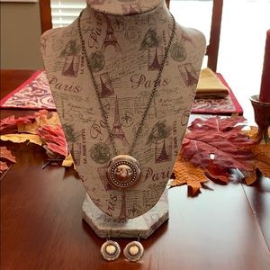 BRIGHTON Matching necklace/pendant and earrings.